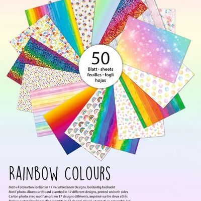 Motiv-Fotokarton "Rainbow Colours" 300 g/m²
