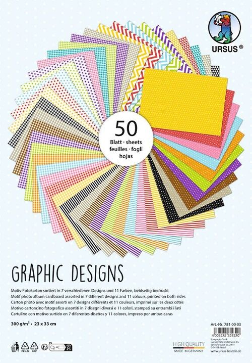 Motiv-Fotokarton "Graphic Designs" 300 g/m²