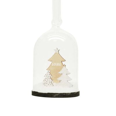 Louise personalized snow globe