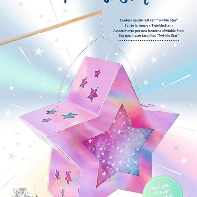 Kit de bricolage de lanternes "Twinkle Star", rose