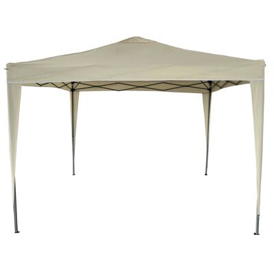 Folding steel gazebo.  Measures 300x300 x 250 cm.