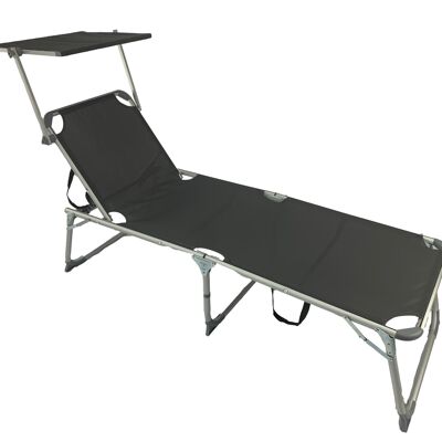 Folding aluminum beach bed.Seat 40 cm.