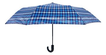 Mini parapluie automatique 54/8 en nylon écossais 1