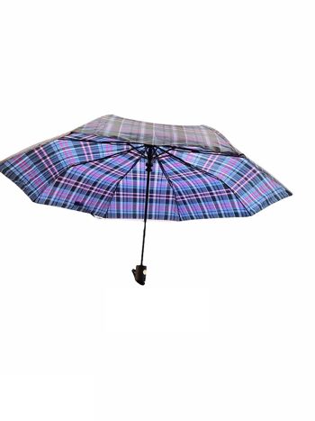 Mini parapluie automatique 54/8 en nylon écossais 4