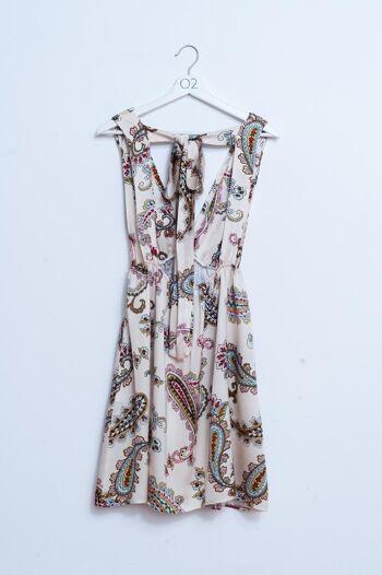 Mini robe d'été à fleurs cachemire 2