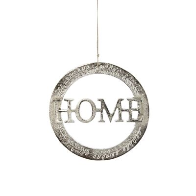 Appendino in alluminio Home, 24 x 1 x 24 cm, argento, 802348