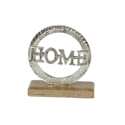 Support en aluminium Home, 15 x 5 x 17 cm, argent, 802393