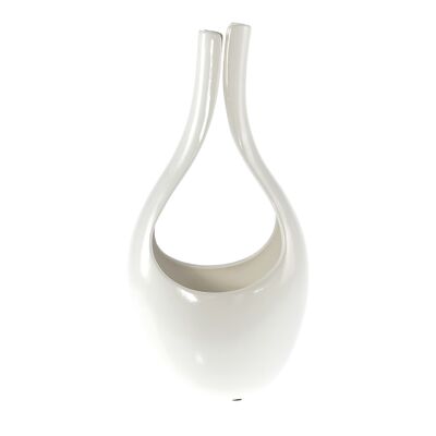 Keramik-Übertopf Orchidee gr., 19,5 x 16 x 40 cm, weiß, 815867