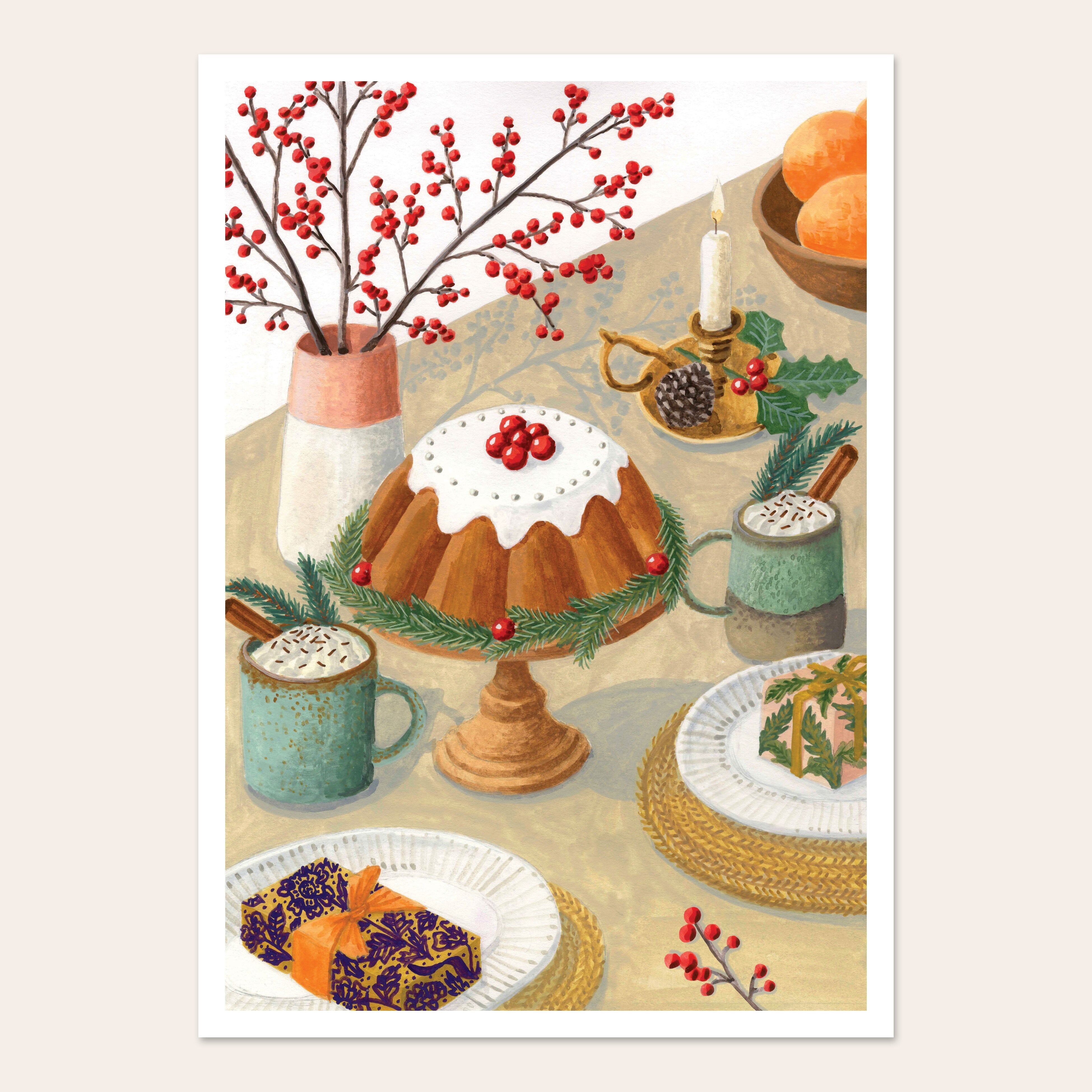 Manifesto dello spuntino di Natale