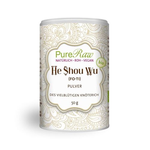 He Shou Wu Pulver (Fo-Ti), (Bio & Roh) 50 g