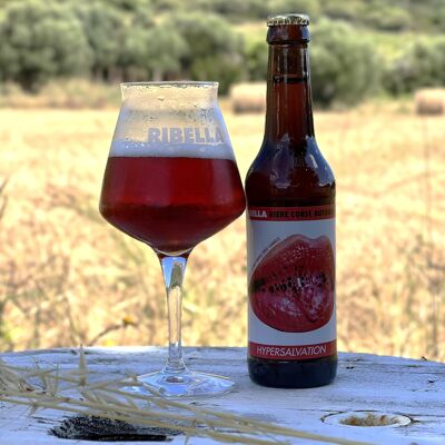 Corsican beer RIBELLA - Hypersalvation - Hibiscus, raisin, orange and cinnamon