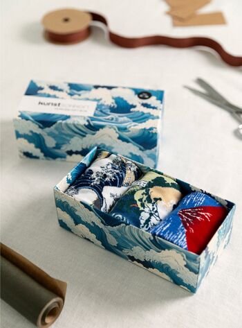 Coffret cadeau Hokusai, paquet de 3 2
