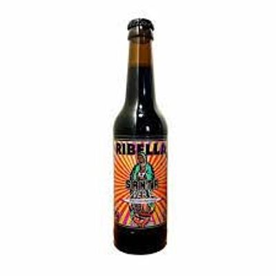 Birra corsa RIBELLA - Santa Nera - Stout al caffè, cioccolato e corbezzolo BIOLOGICO