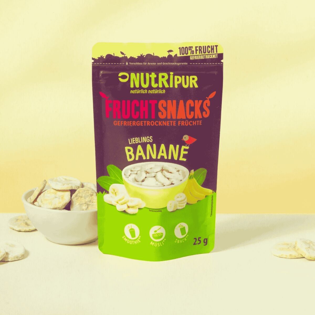 Snack di frutta banana liofilizzata 25g