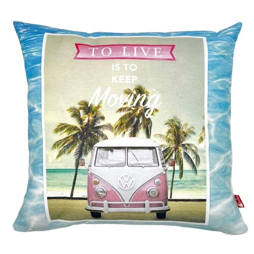 Housse de coussin, To live is to keep moving 45cm x 45cm
