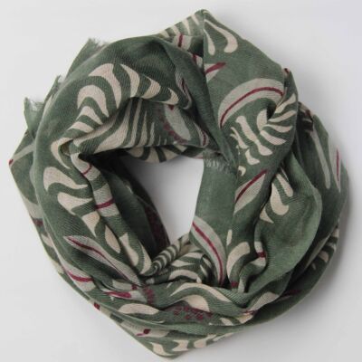 Chamomile Khaki Wool Scarf