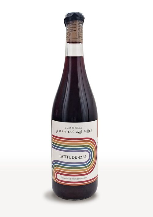 Bouteille de vin rouge Corse - vinu rossu "Latitude 42.69" - Clos Rebelle Maestracci & Filles - Cuvée 2022