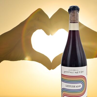 Botella de vino tinto corso - vinu rossu "Latitud 42.69" - Clos Rebelle Maestracci & Filles - Cuvée 2022