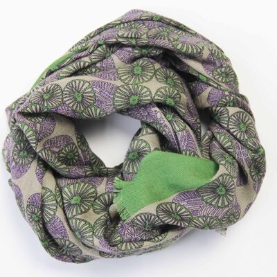 Green Umbrella Wool Scarf Green