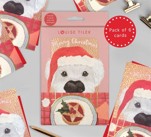 Christmas Dog Mince Pie Boxed Pack of 6
