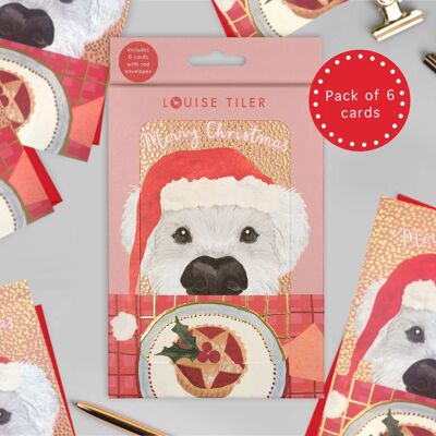 Christmas Dog Mince Pie Boxed Pack of 6