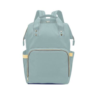 Menthol Plain Baby Changing Bag Multi-Function Diaper Backpack/Nappy Bag