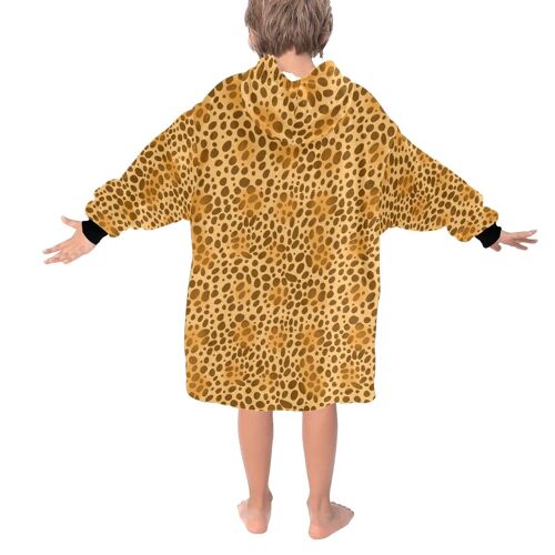 Growing Wild - Leopard Print - Hooded Blanket