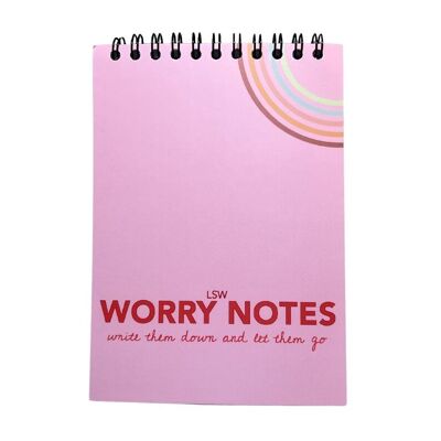 Worry Notes: Cuaderno para las preocupaciones, pensamientos y sentimientos de los niños