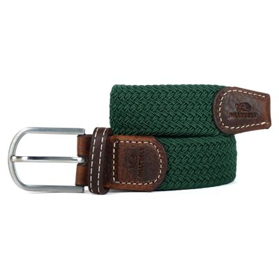 Imperial Green braided elastic belt