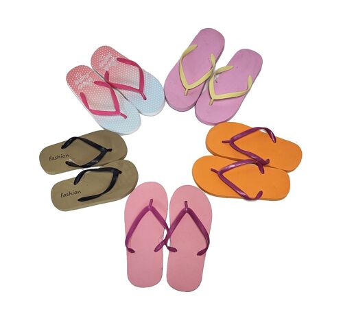 Various colours EVA flip flops for children