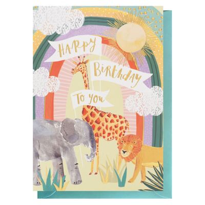 Rainbow Animal Birthday