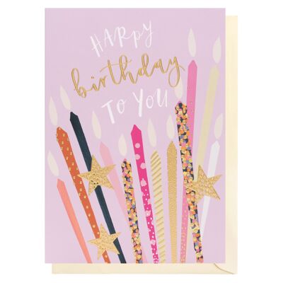 Pink Birthday Candles