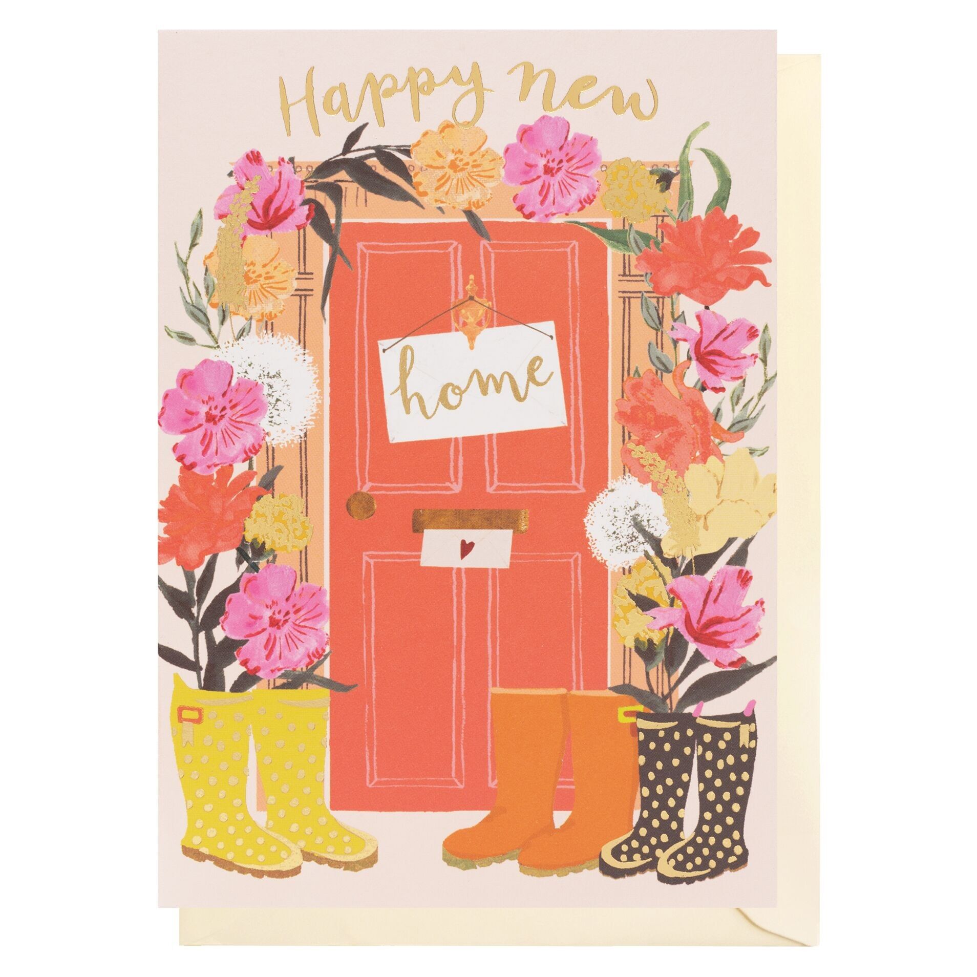 Nuova porta di casa e fiori