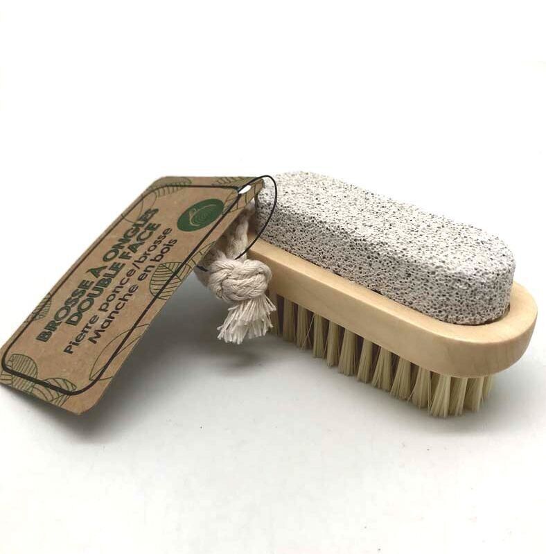 Double-sided nail brush