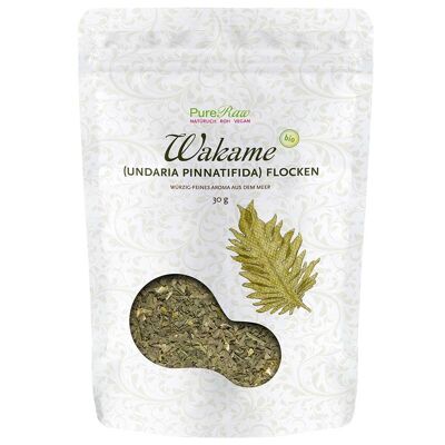 Hojuelas de wakame (orgánico y crudo) 30 g
