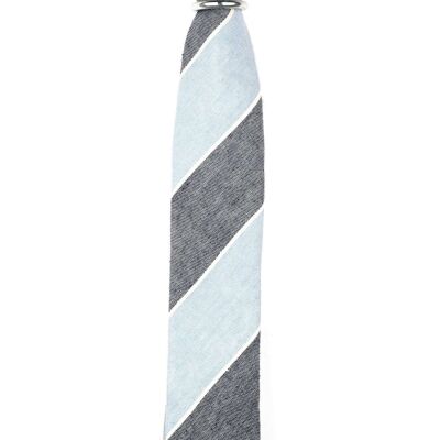 Schmale Krawatte mit Blockstreifen