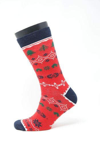 Chaussettes de Noël avec motifs de Noël