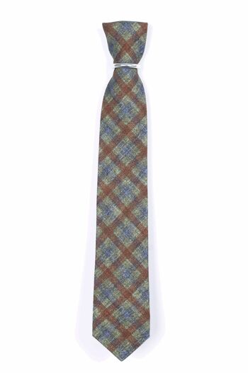 Cravate à carreaux colorés