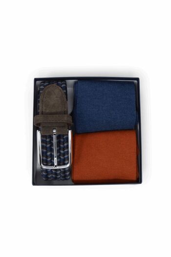 Ensemble ceinture et chaussettes - orange/bleu 1