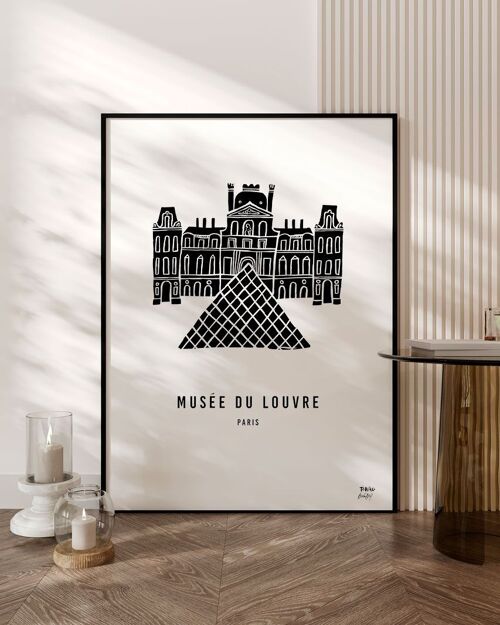 Poster "Le Louvre" Affiche decorative