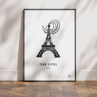 Affiche "Tour Eiffel" Poster décoratif