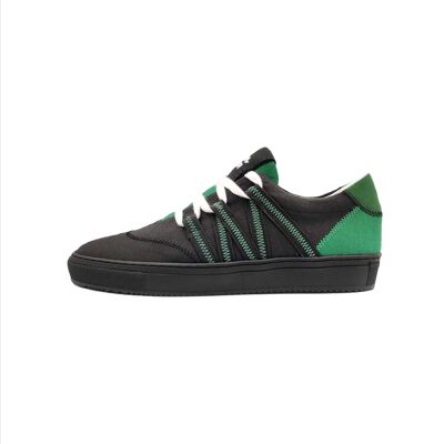 Grün-Schwarzer nachhaltiger Phoenix Sneaker – zirkulär, upgecycelt und recycelt