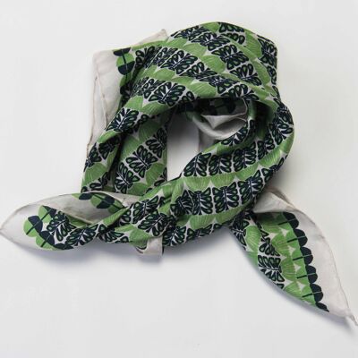 Mini sciarpa in seta verde Oslo Verde