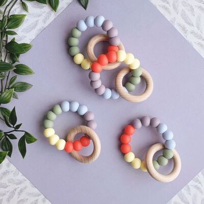 Rainbow Silicone Teething Ring