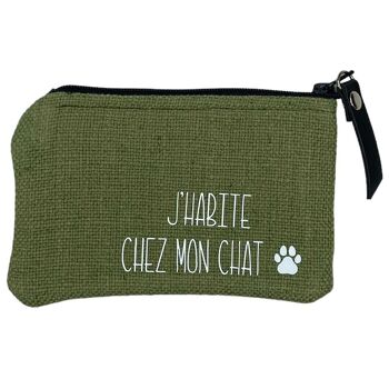 Pocket, "J'habite chez mon chat" anjou kaki