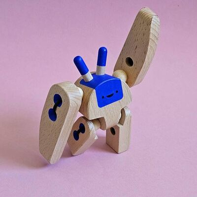Handmade eco-responsible wooden toy "Léon / Léonie"