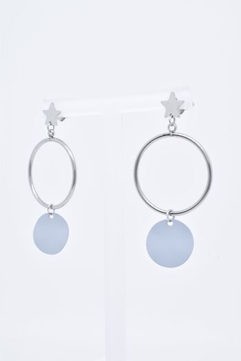 BOUCLES D'OREILLES - BO100128AR-GR 1