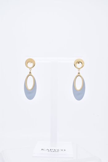 BOUCLES D'OREILLES - BO100132OR-GR 1