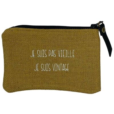 Tasche, „Ich bin nicht alt, ich bin Vintage“-Anjou-Senf