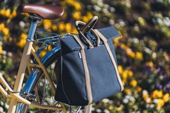 SAC SACOCHE VELO ETINCELLE - BLEU & JAUNE 2